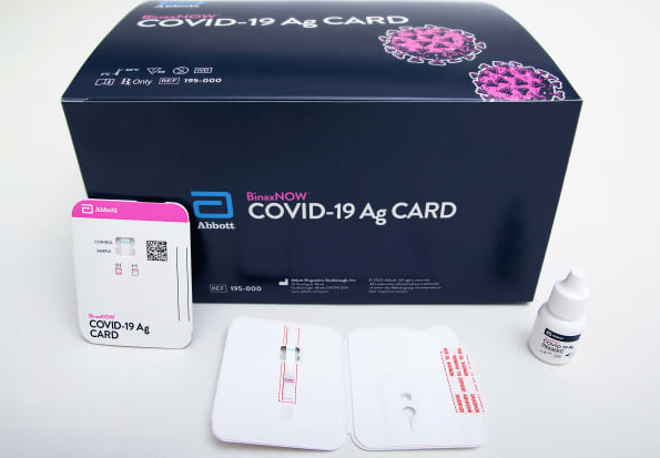COVID test box